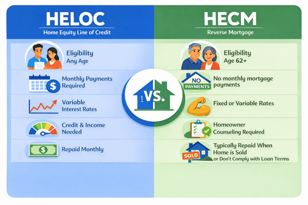 HECM vs heloc comparison